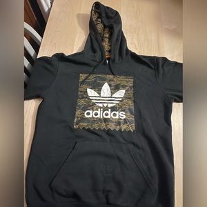 Black Hoodie with Camo Adidas